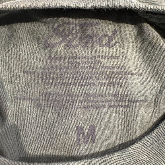 Ford Pickups Built Tough Green Faded Unisex Tshirt Size M - Picture 4 of 4